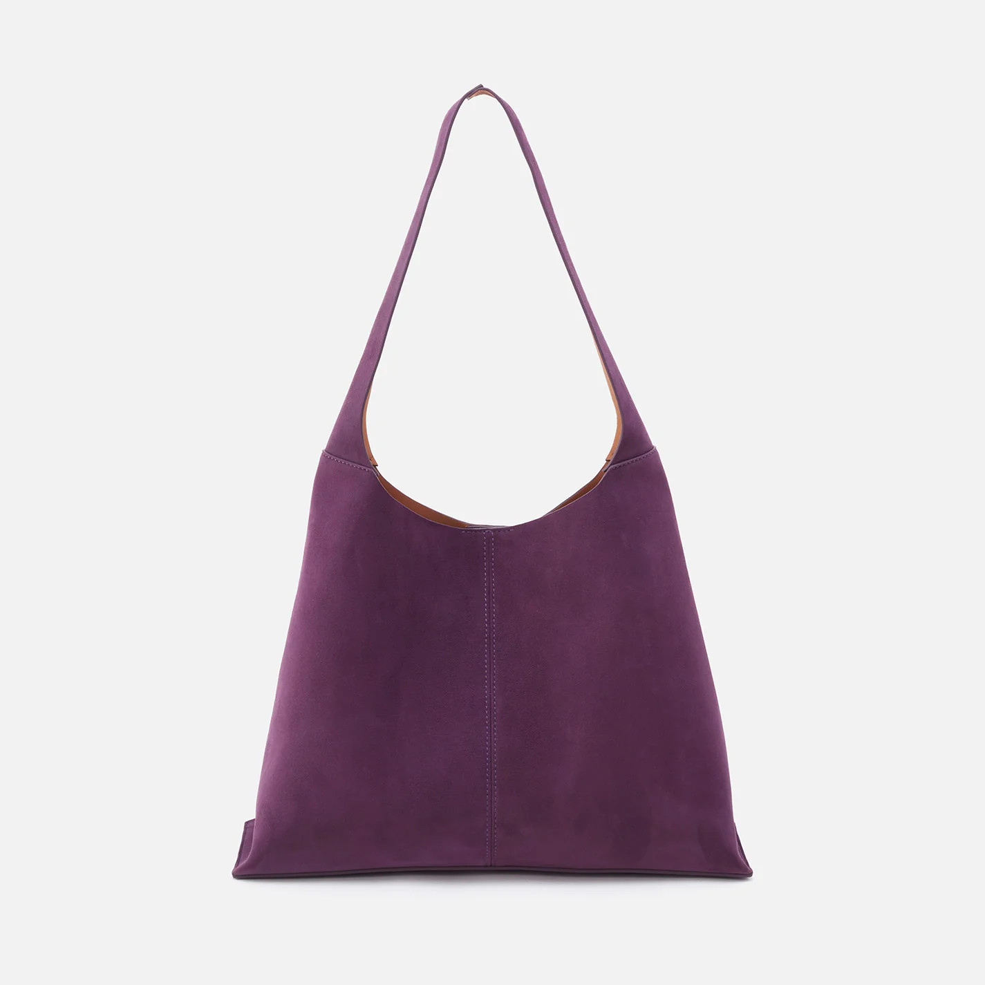 Joni Large Shoulder Bag in Bonded Suede - Viola | HOBO Bags