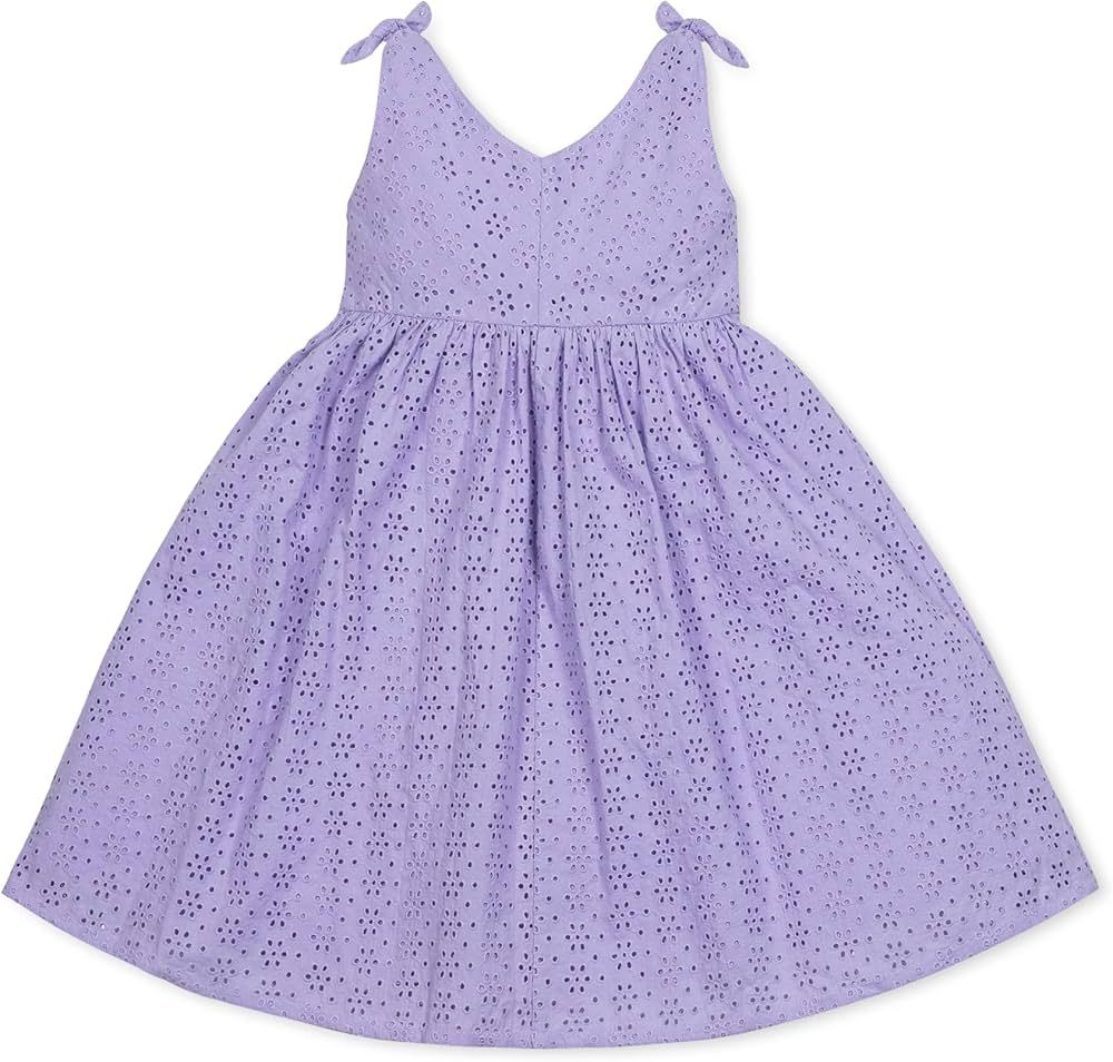 Hope & Henry Girls' Sleeveless Bow Shoulder Swing Dress | Amazon (US)