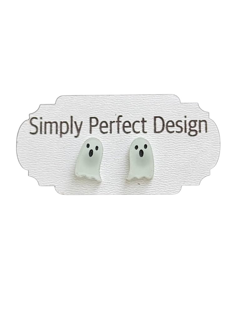 Simply Perfect Glow in the Dark Ghost Studs – Cute Halloween Earrings for Women – Fun, Lightw... | Amazon (US)