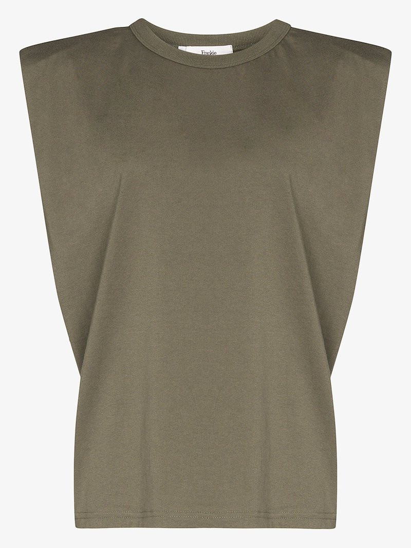 Eva padded cotton T-shirt | Browns Fashion