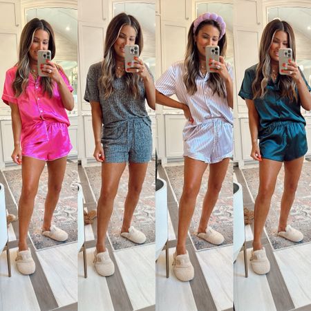 Summer PJ sets from Amazon I’m wearing a size medium for reference

#LTKSeasonal #LTKFindsUnder50 #LTKStyleTip