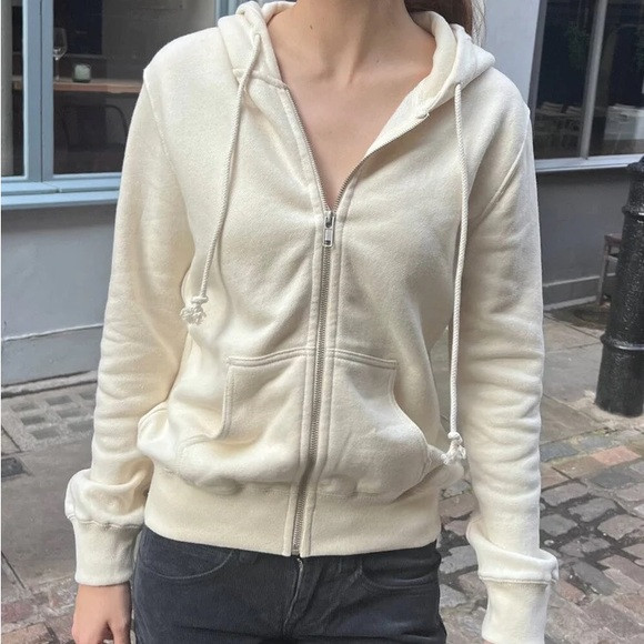 Brandy Melville Christy hoodie Cream | Poshmark
