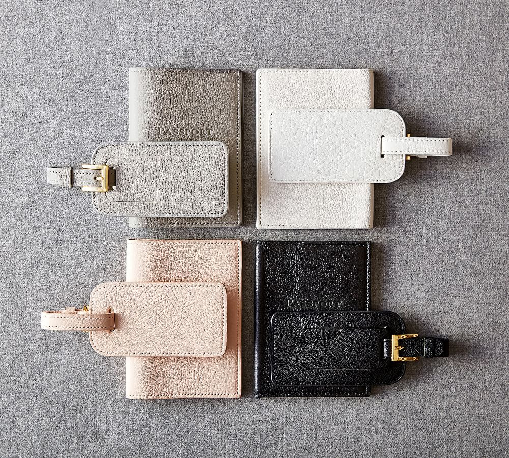 Quinn Leather Passport Case & Luggage Tag | Pottery Barn (US)