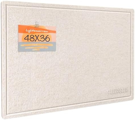 Large Bulletin Board - 48 x 36 Inches, Decorative Felt Pin Board for Wall - 4' x 3' Foldable Phot... | Amazon (US)