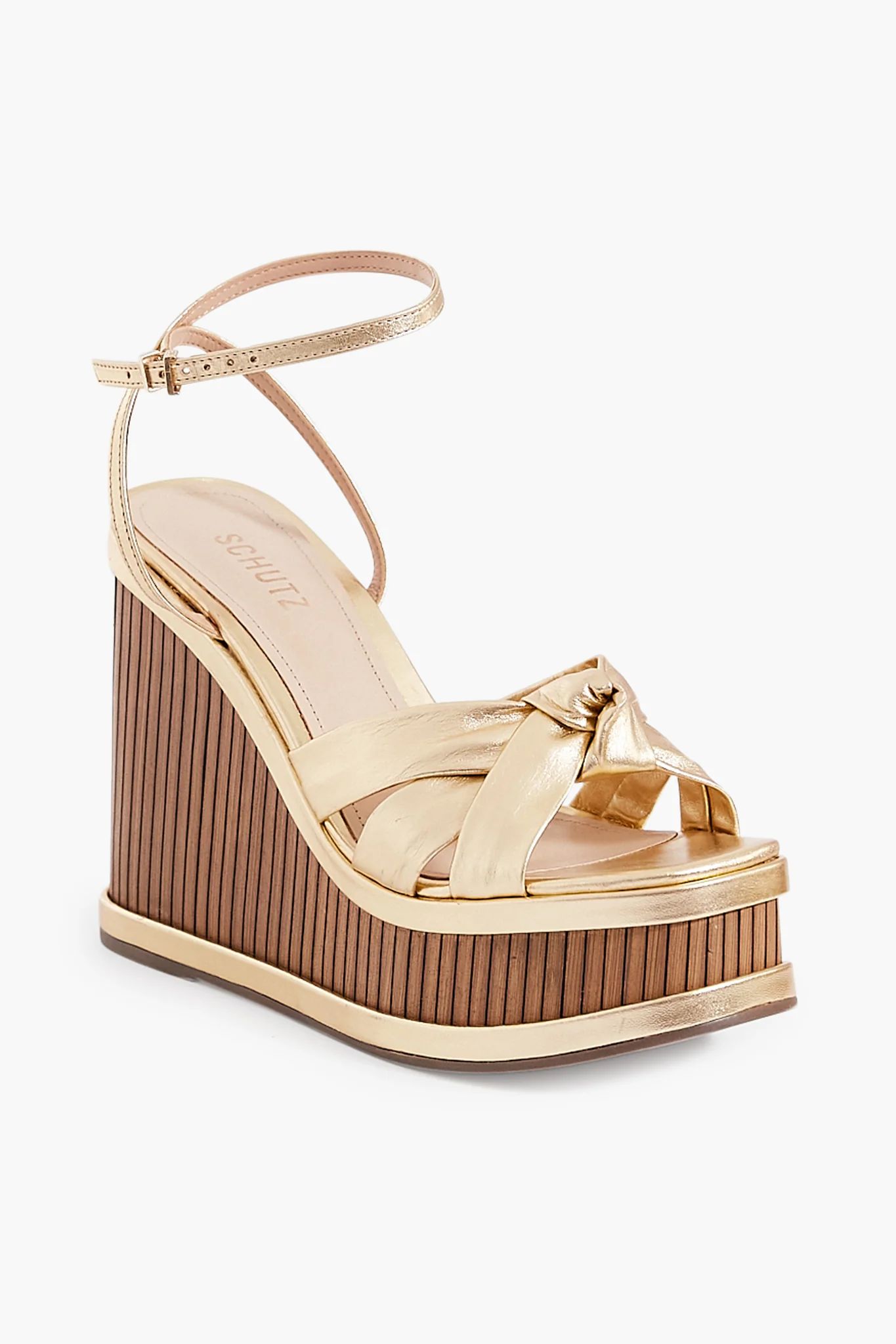 Gold Orch Mindy Wedge Sandals | Tuckernuck (US)