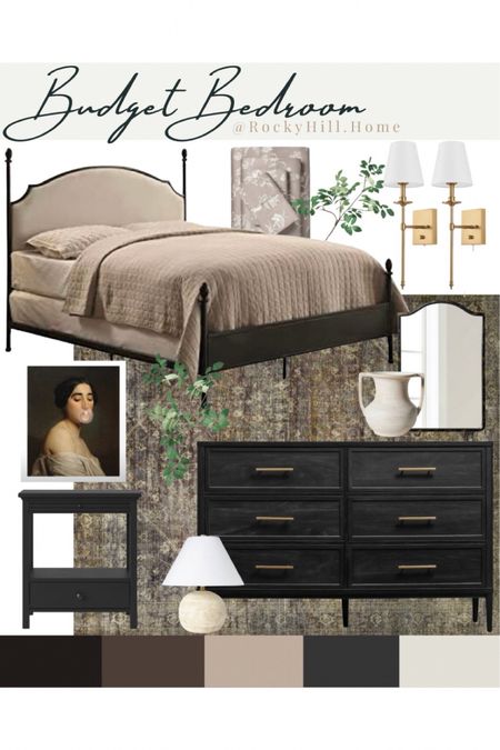 This bedroom design was one of my most popular moodboards last year! The affordable and charming bed was a huge hit with shoppers! Budget bedroom design, black nightstands, Studio McGee decor, loloi rug, brass plugin wall sconces, affordable four poster bed


#LTKHome #LTKStyleTip