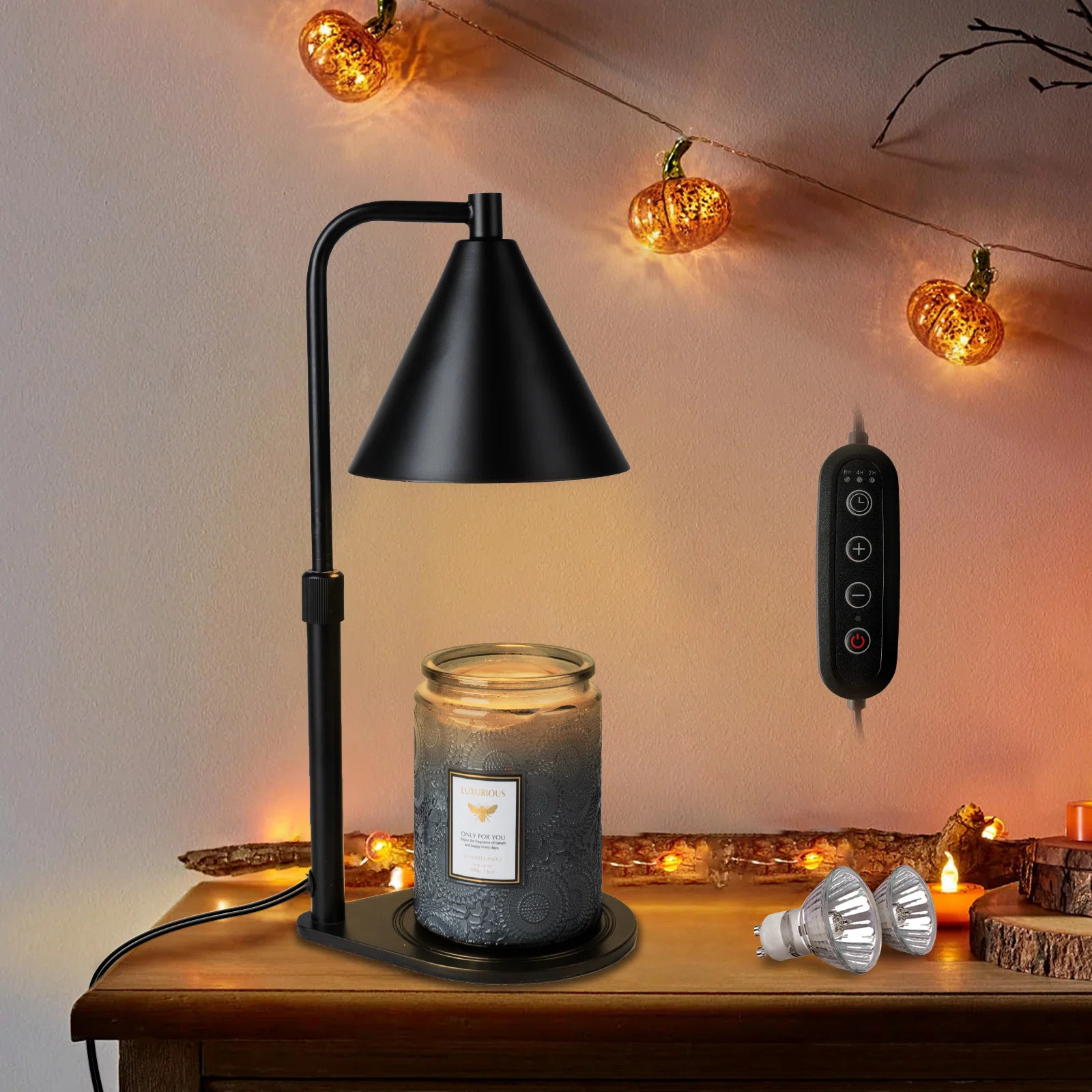 Christmas Present,Metal Candle Heating Table Lamps, Metal Candle Holders with Bulbs Candle Meltin... | Wayfair North America
