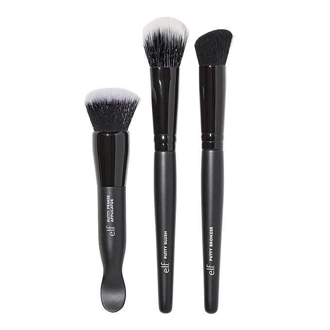 e.l.f. Putty Tools Trio, Set Of 3 Face Makeup Brushes For Putty Products, Helps You Easily Blend ... | Amazon (US)