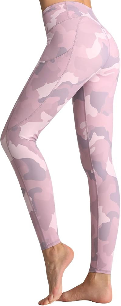 FITTIN Yoga Leggings for Women with Pocket - Printed Leopard Pants for Sports Fitness Gym Workout | Amazon (US)