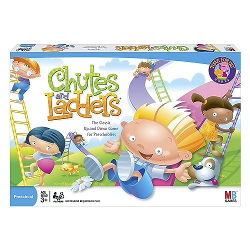 Hasbro Gaming Chutes and Ladders Board Game | 2 to 4 Players | Preschool Games for Boys & Girls for Kids | Ages 3+ (Amazon Exclusive) | Amazon (US)