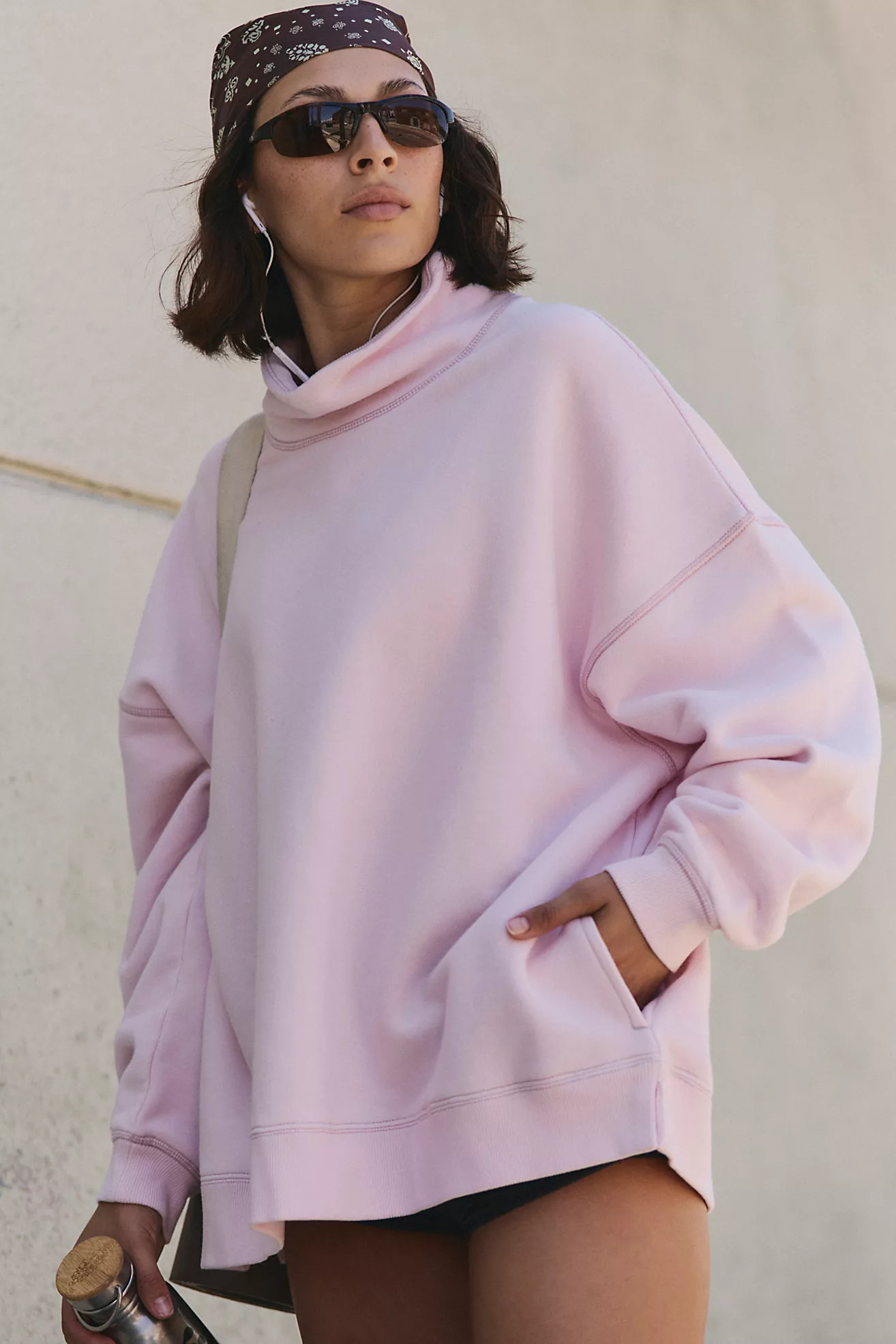 A Cut Above Mock Neck Pullover Sweatshirt | Free People (Global - UK&FR Excluded)