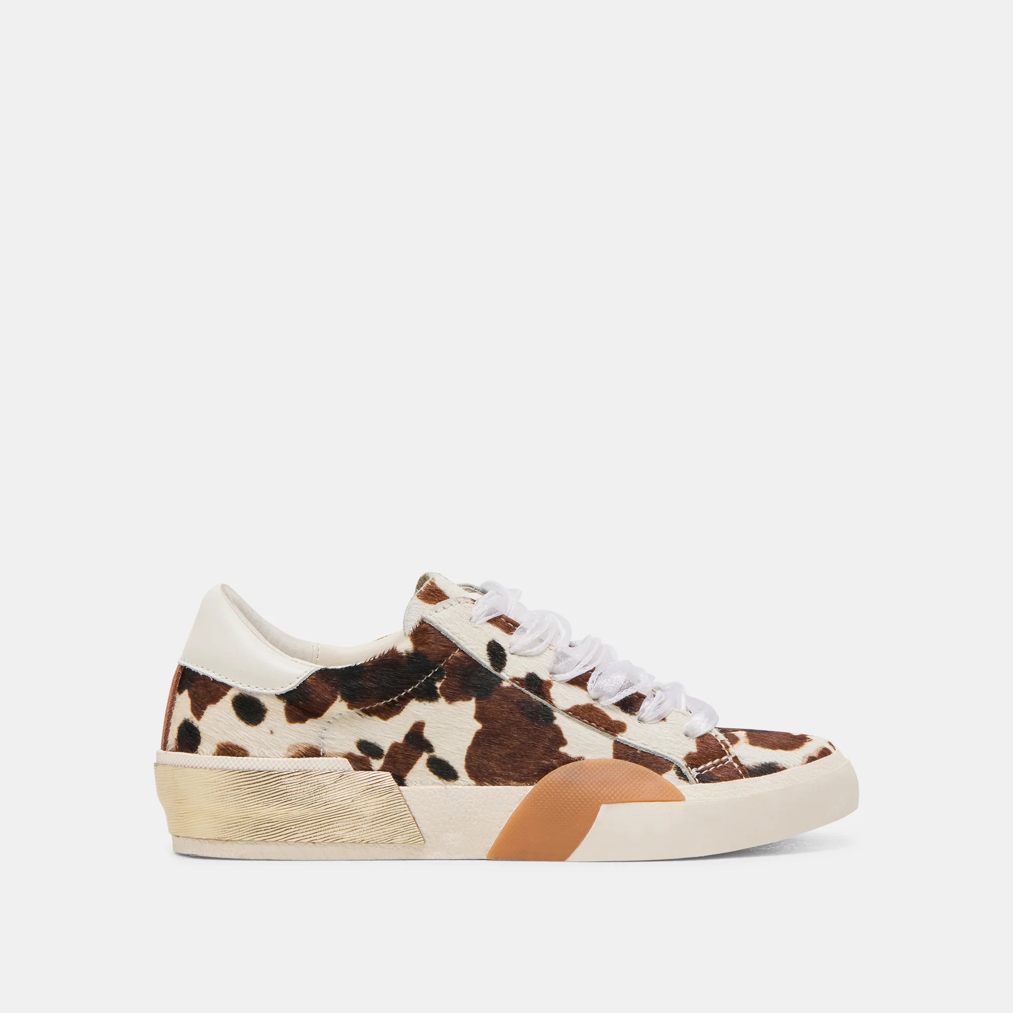 Zina Cocoa Taurus Calf Hair Sneakers | Dolce Vita | DolceVita.com