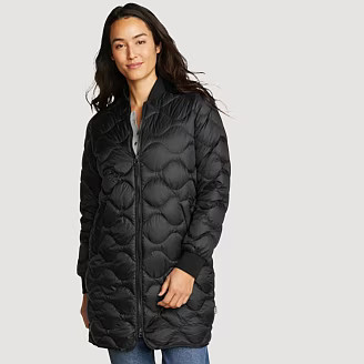 Women's Shaw Long Down Bomber Jacket | Eddie Bauer, LLC