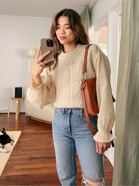 Able cream top with Madewell sweater vest and  distressed jeans 

Top: XXS/XS
Pants: 00/0
Shoes: 6


#fallfashion
#fallstyle
#falloutfits
#able  
#madewell 
#datenight
#sweater 
#workwear
#businesscasual 
#creamsweater 
#sweatervest 
#denim
#jeans
#boots
#chelseaboots
#layeredfashion 
#fallshoes 

#LTKstyletip #LTKworkwear #LTKSeasonal
