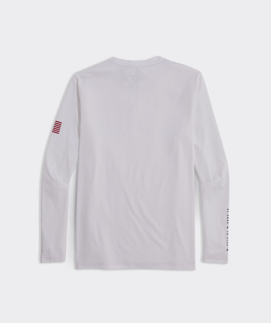 Racing Whale Long-Sleeve Harbor Performance Tee | vineyard vines