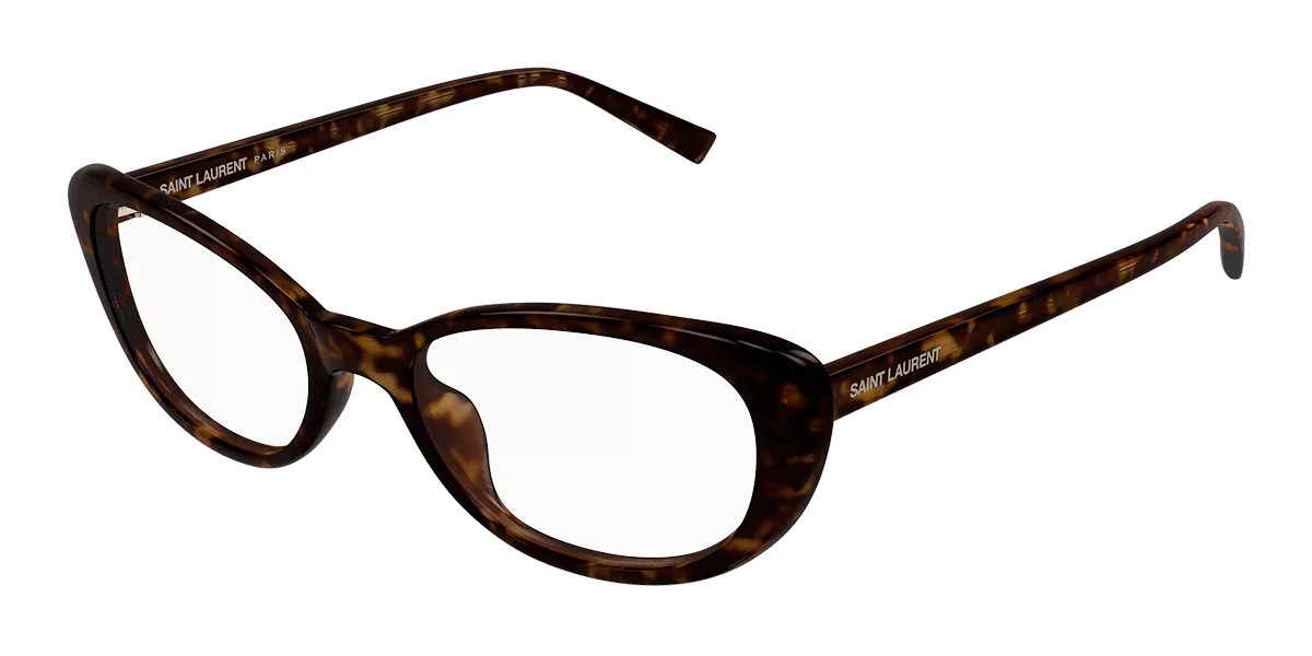 Saint Laurent SL 822 OPT 002 Women’s Glasses Tortoiseshell Size 52 - Free Lenses - Blue Light Block Available | SmartBuyGlasses Global