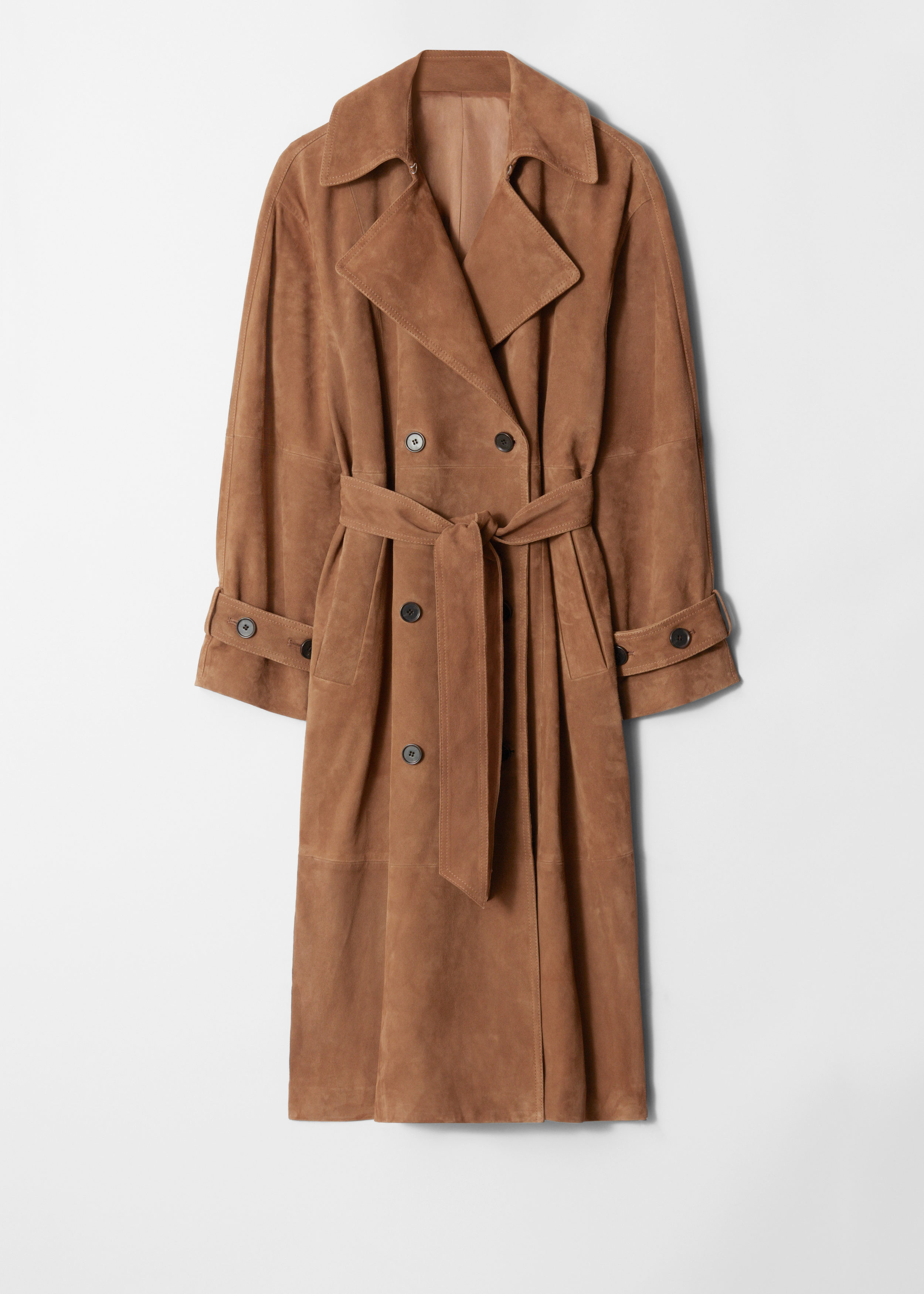 Maxi-Trenchcoat aus Veloursleder - Braun - & Other Stories DE | & Other Stories EU