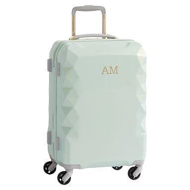 Luxe Hard-Sided Mint Carry-on Spinner | Pottery Barn Teen