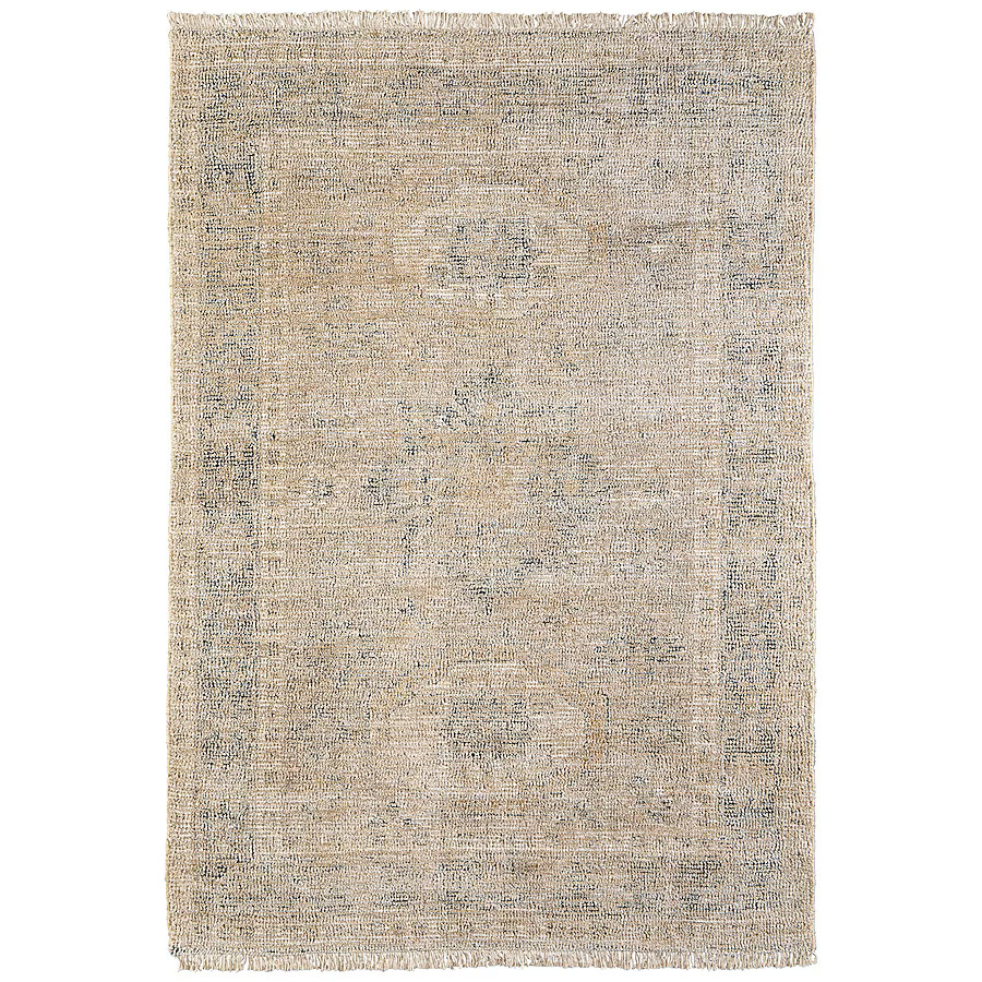 Room Envy Ramey 4 x 6 (ft) Loomed Wool Charcoal Gray/Latte Tan Rectangular Indoor Abstract Bohemi... | Lowe's