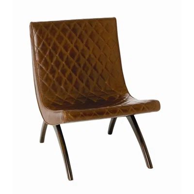 Danforth Side Chair Upholstery: Chestnut, Finish: Mahogany | Wayfair North America