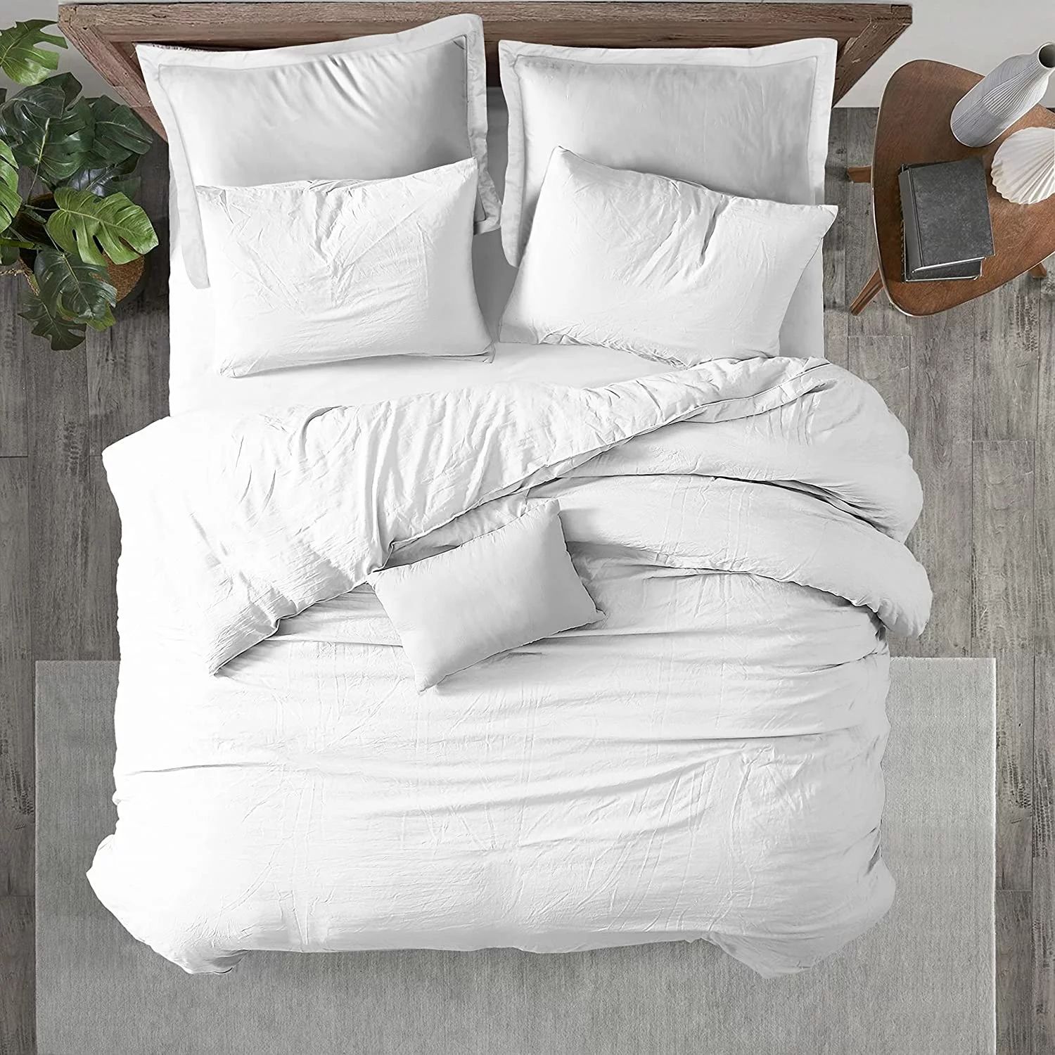 Kotton Culture Oversized Duvet Cover 3 Piece 100% Egyptian Cotton Breathable All Season 600 Threa... | Walmart (US)