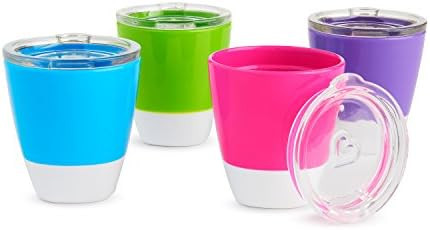 Munchkin Splash Toddler Cups with Training Lids, 7 Oz, 4 Pack | Amazon (US)