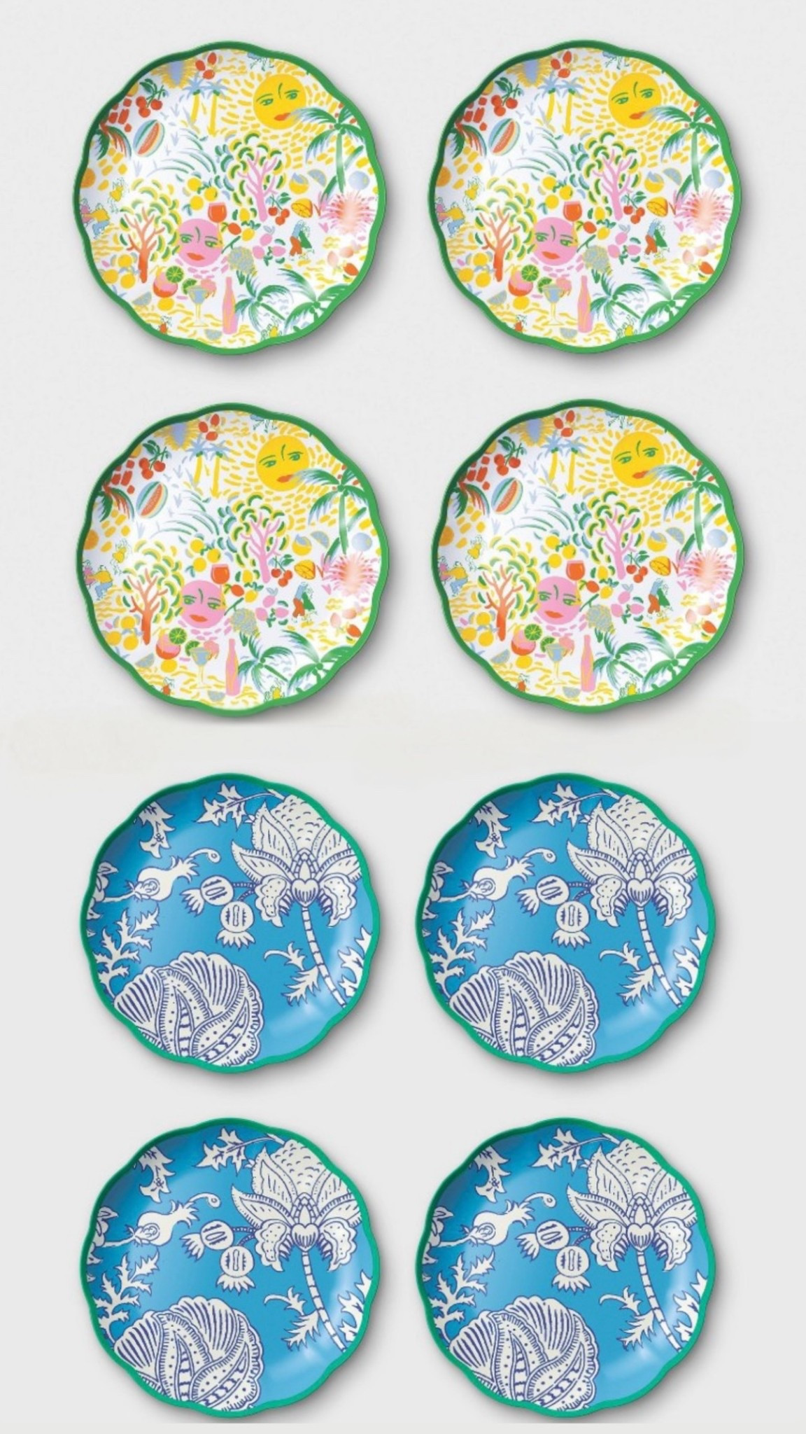 2 separate dinner plates (both come in a set of 4) Roller Rabbit x Target Collab 

#LTKHome #LTKSeasonal #LTKU