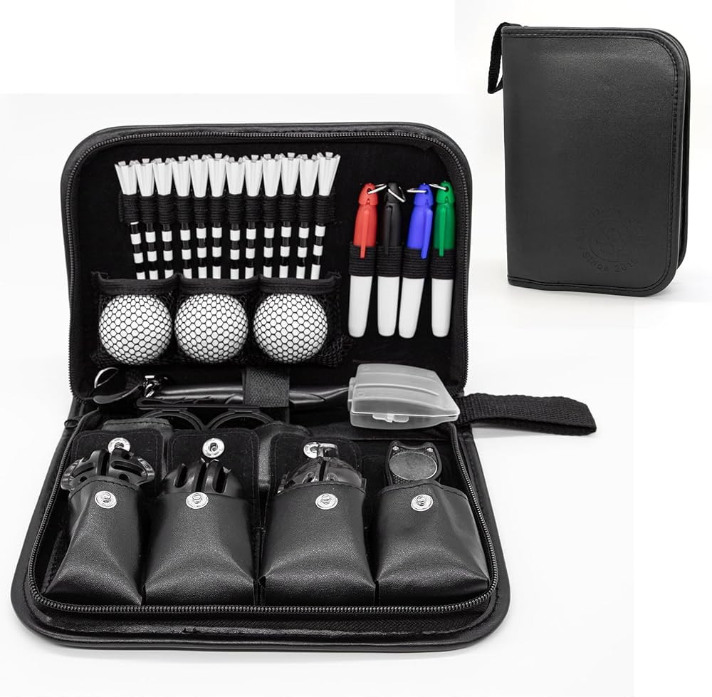 Golf Accessories for Men and Women, Golf Gifts for Him with Leather Case, Golf Brush, Golf Balls,... | Amazon (US)