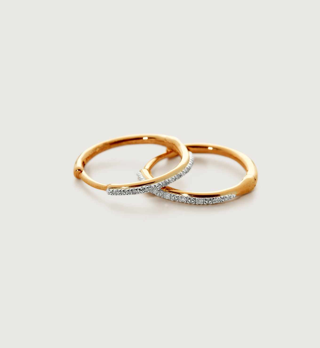 Riva Diamond Small Hoop Earrings | Monica Vinader (Global)