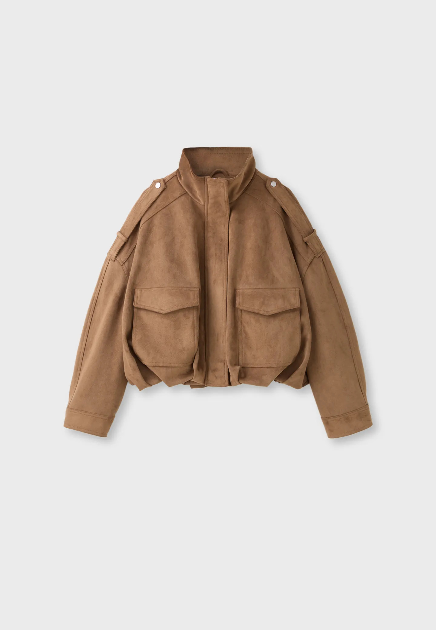 Oversize faux suede jacket | Stradivarius (UK)