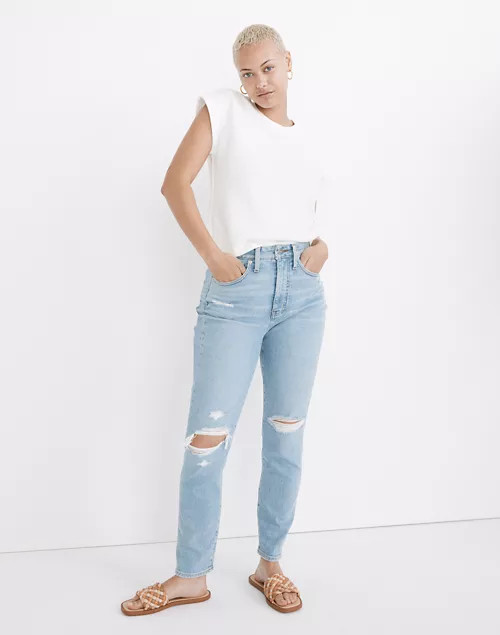 The Curvy Momjean in Lowden Wash: Ripped Edition | Madewell