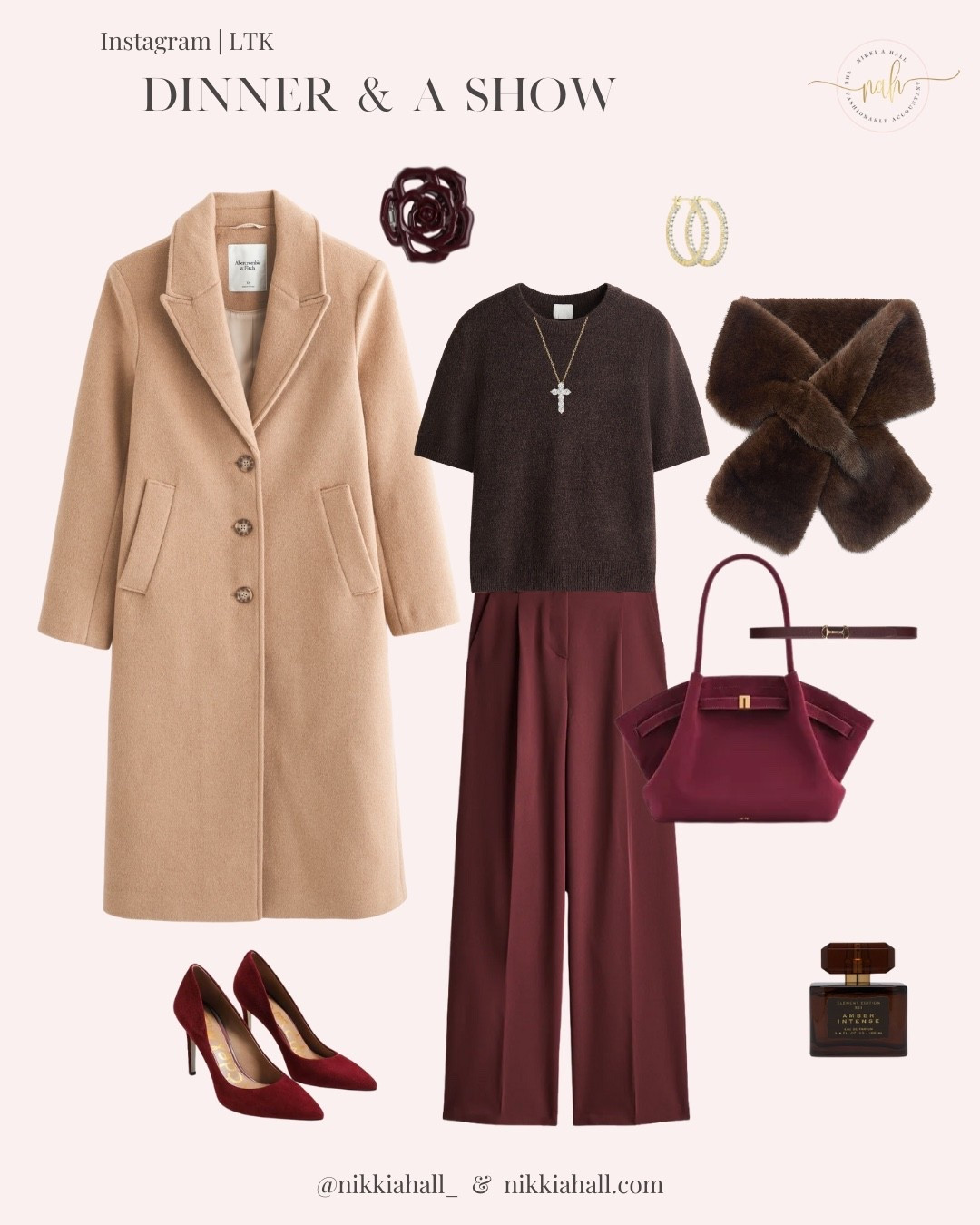 Dinner and a show. Burgundy and espresso brown fall outfit. 

#LTKFindsUnder100 #LTKootd #LTKHoliday