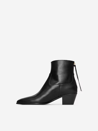 Leather Ankle Boots – Black – Women – ARKET GB | Arket UK