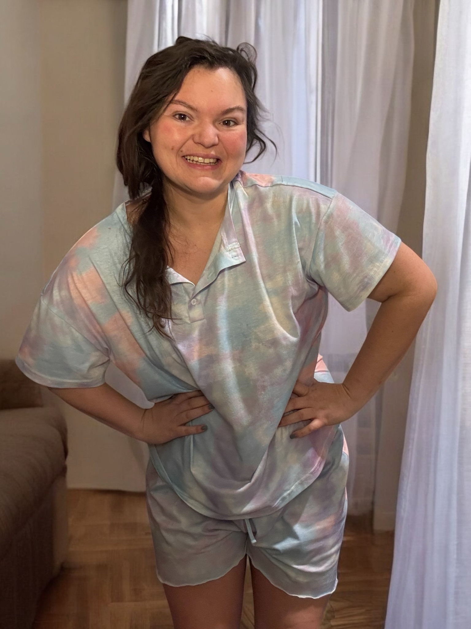 Currently living my best cozy life in these super affordable and cute pajamas from Walmart! 😴 The material is soft, and the price is even softer on my wallet. As for my hair… let’s just say it’s embracing the ‘bedhead chic’ look today. 😂 #CozyVibes #MessyHairDontCare #WalmartFinds

#LTKStyleTip #LTKMidsize #LTKFindsUnder50