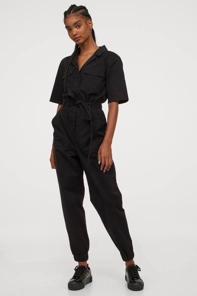 Cotton twill boiler suit | H&M (UK, MY, IN, SG, PH, TW, HK)