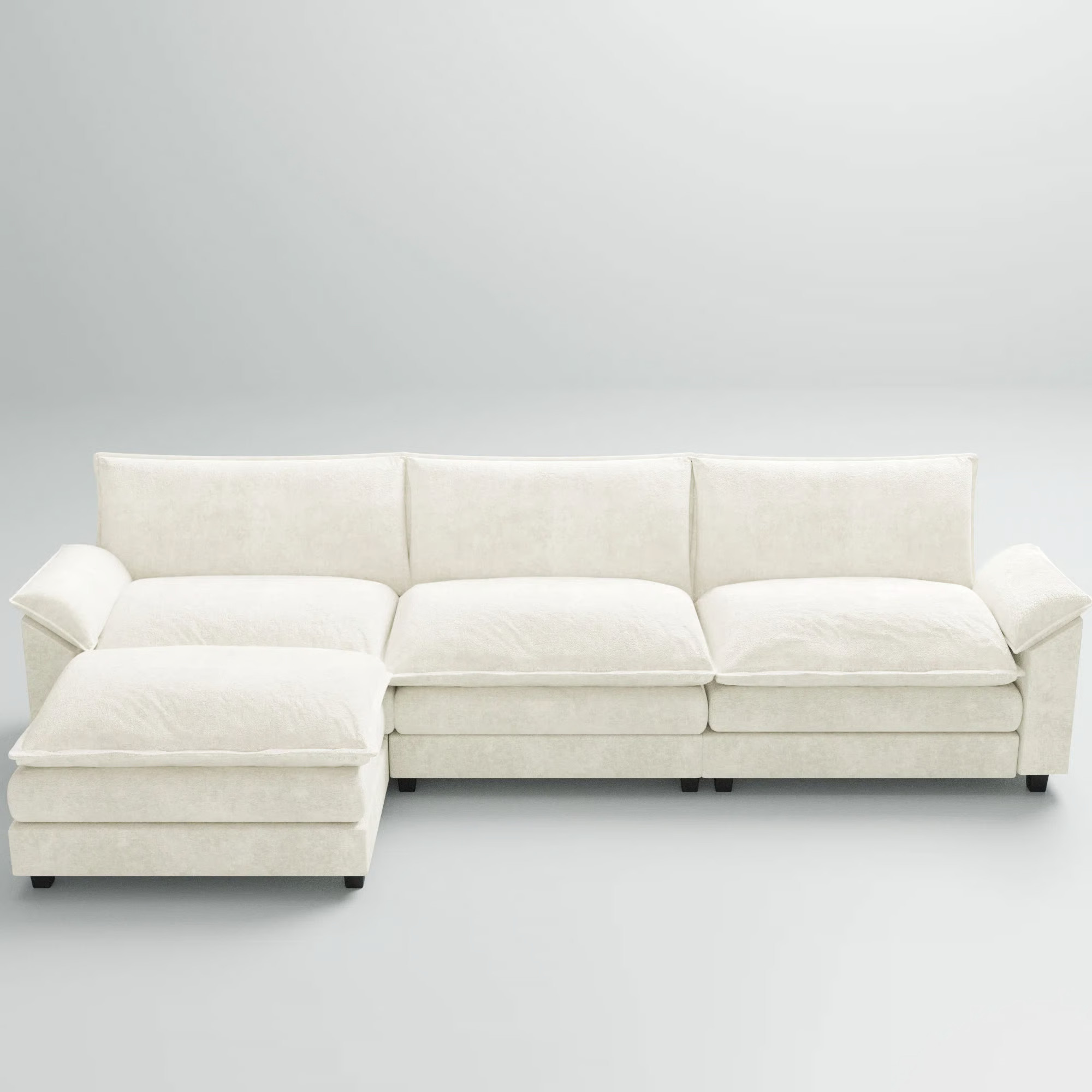 Arlynda 4 - Piece 118.9" L-Shaped Upholstered Sectional Sofa Couch | Wayfair North America