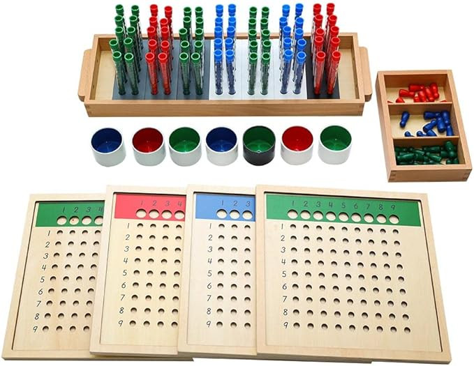 Kghios Montessori Long Division Board (Test Tube Division Group),Montessori Math Toys Materials f... | Amazon (US)