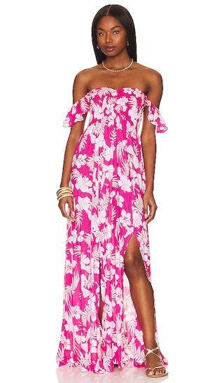 Hollie Maxi Dress in Aloha Pink | Revolve Clothing (Global)