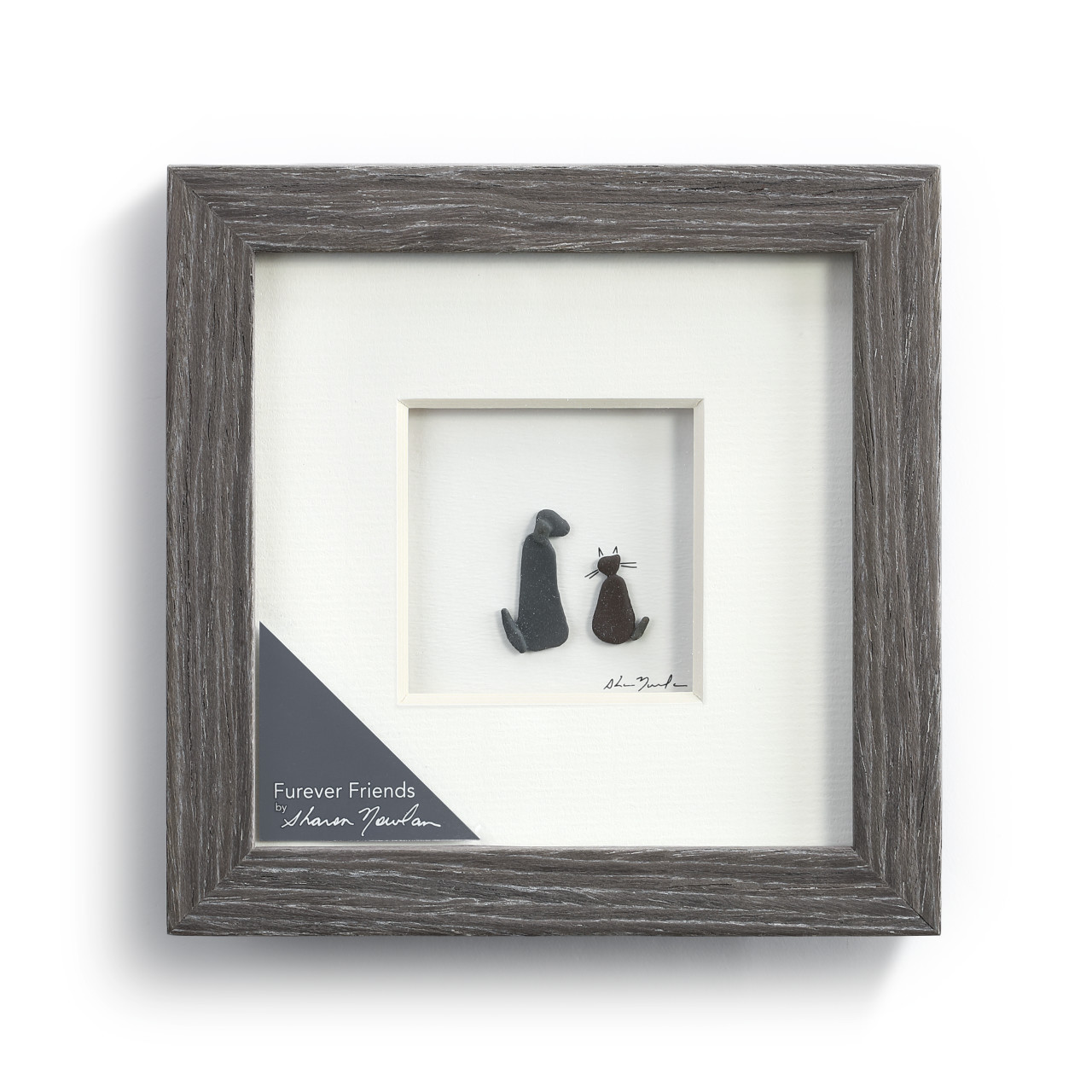 Furever Friends Wall Art Pebble Wood Frame | DEMDACO