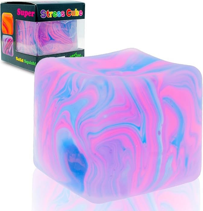 Stress Cube for Kid & Adults, Gel Filled Squishy Toys for Kids Stress Relief - High Density Squee... | Amazon (US)