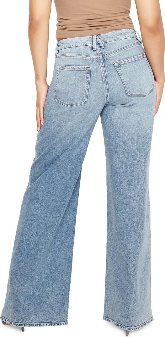 Good Skate Ripped Hem Wide Leg Jeans | Nordstrom