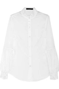 Balloon-sleeved cotton shirt | NET-A-PORTER (UK & EU)