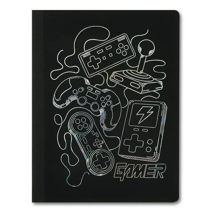 Pen+Gear Composition Book, Wide Ruled, 7.5"x 9.75", Poly Cover,Gamer Design, 80 Sheets | Walmart (US)