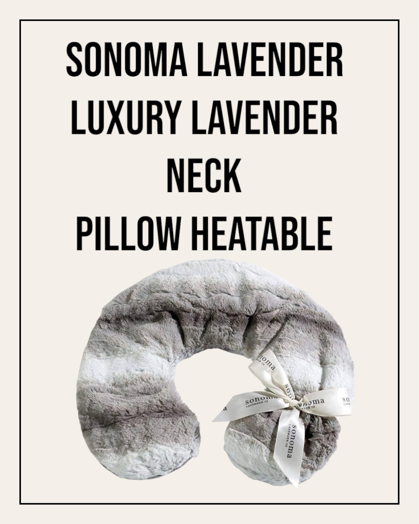Spa neck pillow