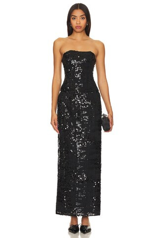 LIONESS She's All That Strapless Top in Onyx from Revolve.com | Revolve Clothing (Global)