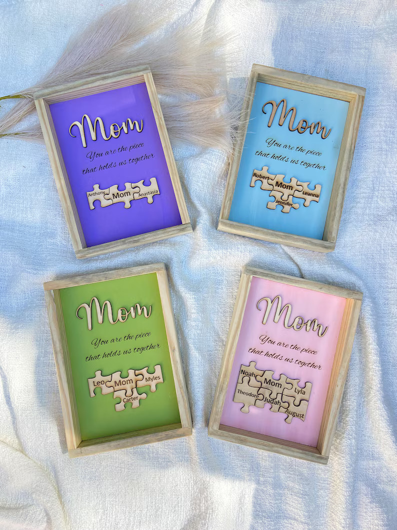 Mothers Day Gift | Mothers Day Puzzle Sign | Piece that hold us together sign | Gift for Mom Gran... | Etsy (US)