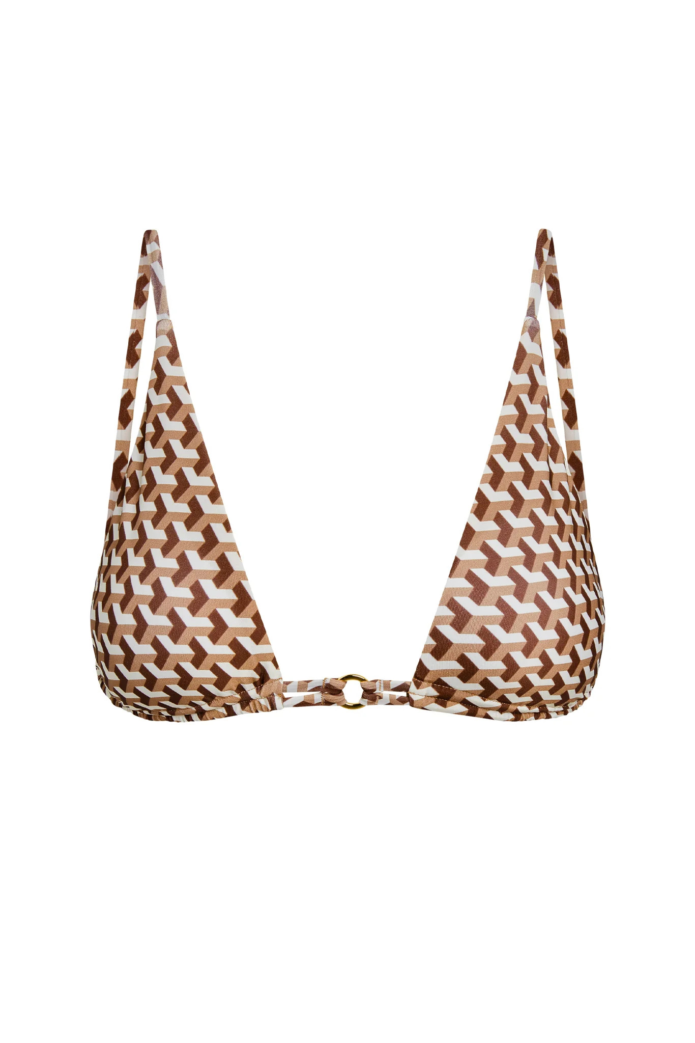 Havana Top - Husk Geo | Monday Swimwear