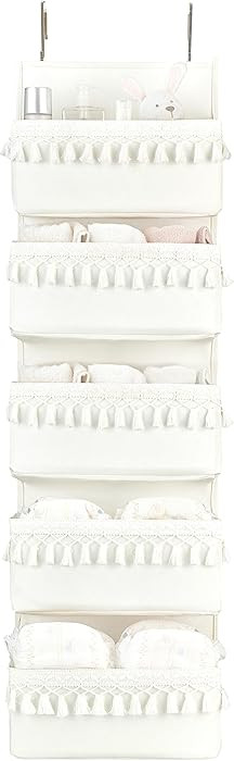 Dahey Over The Door Organizer Boho Nursery Storage Decor Closet Hanging Organizer with Tassels De... | Amazon (US)