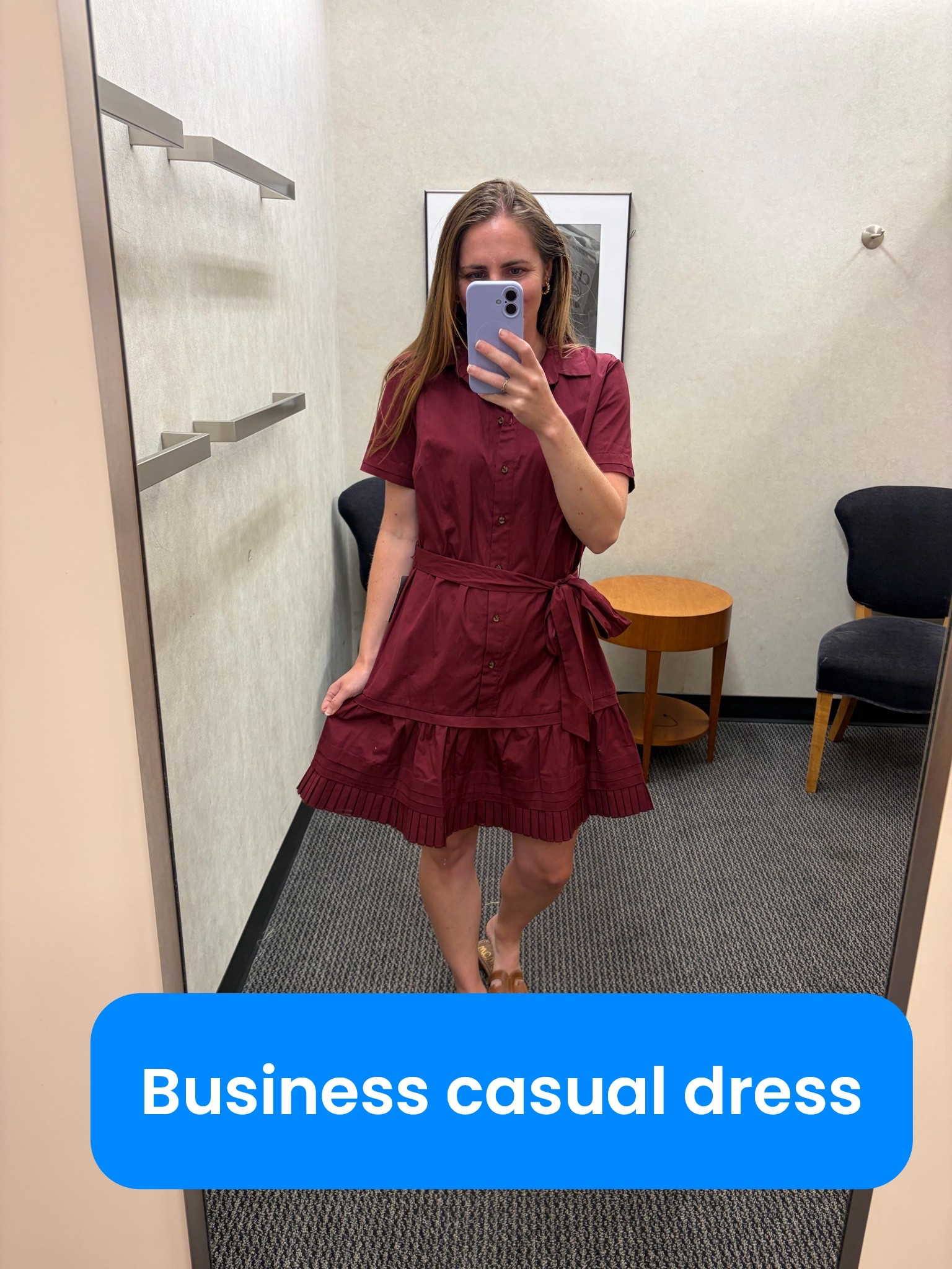 Looking for some new dresses for work for the fall? Check out this burgundy cotton shirt dress! Collared dress with a tie around the waist and some nice detailing on the hem. Linked a few other business casual dresses in the similar items as well. 

business casual workwear

#LTKmomlife #LTKWorkwear #LTKootd