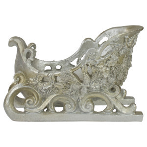 Christmas Sleigh Decoration - 9.75" - Champagne | Christmas Central